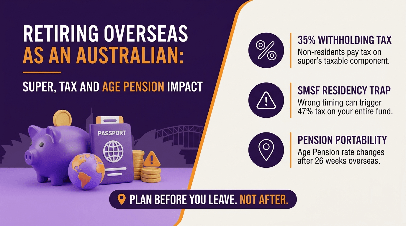 Retiring Overseas as an Australian: Super, Tax and Age Pension Impact 