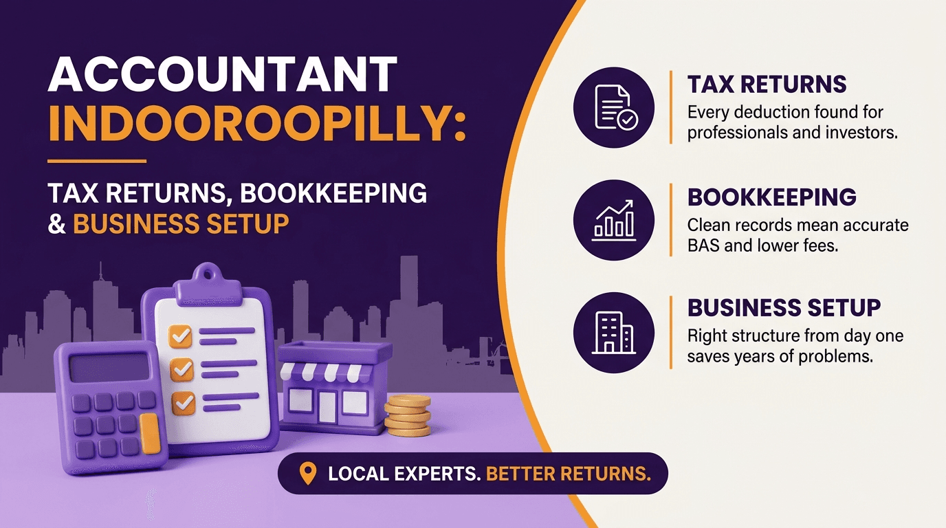 Accountant Indooroopilly: Tax Returns, Bookkeeping & Business Setup