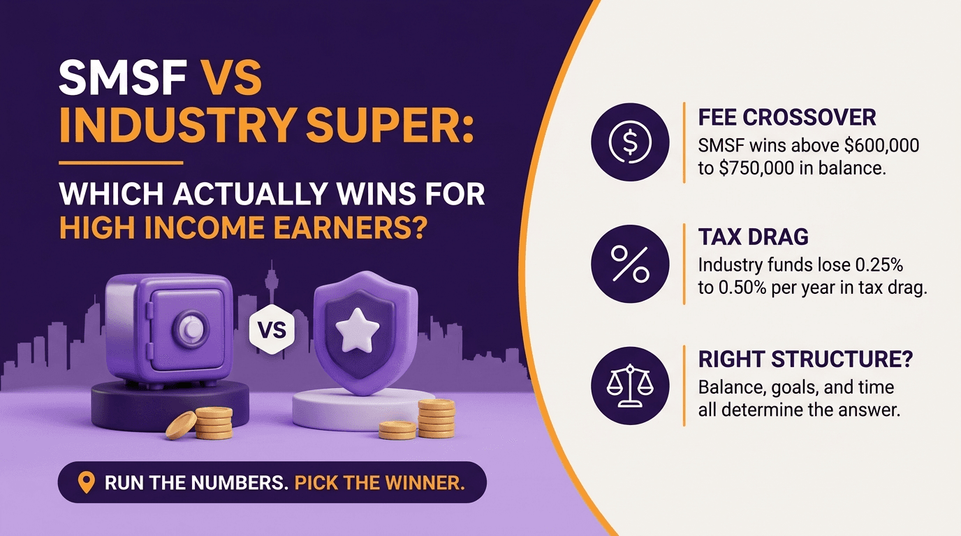 SMSF vs Industry Super: Which Actually Wins for High Income Earners?