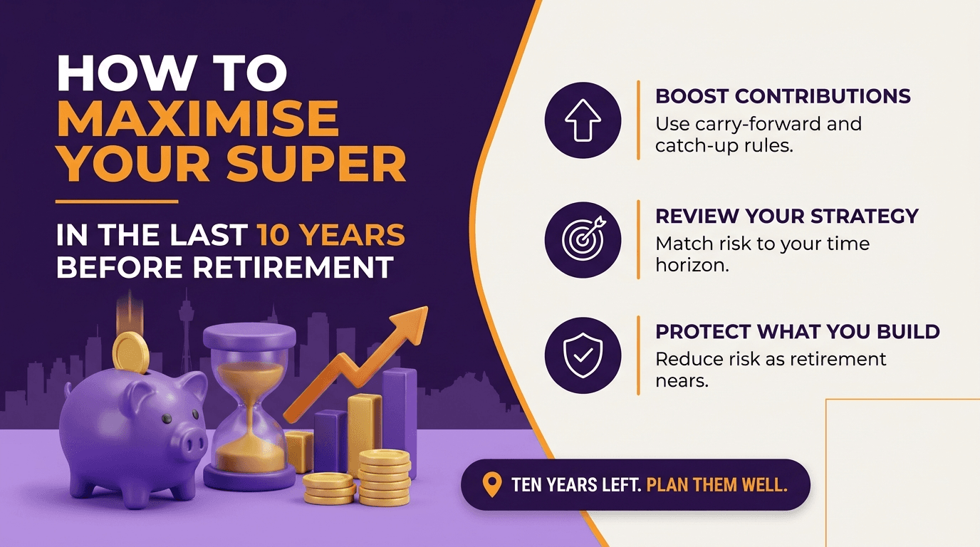 How to Maximise Your Super in the Last 10 Years Before Retirement
