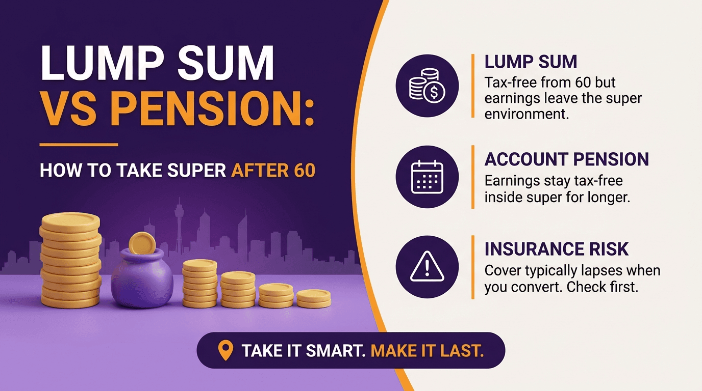Lump Sum vs Pension: How to Take Money Out of Super After 60